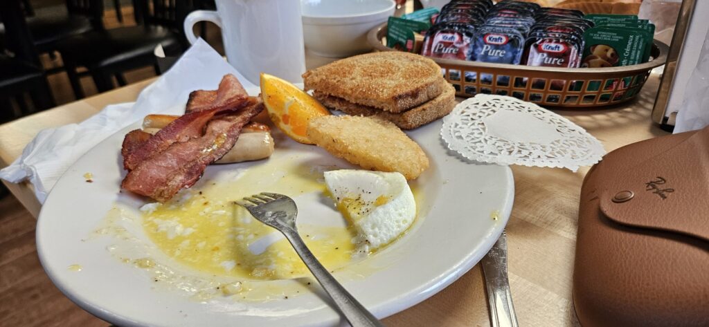 A very delicious looking breakfast