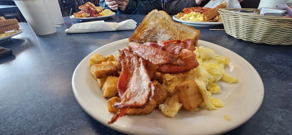 A good looking cooked breakfast as a local diner